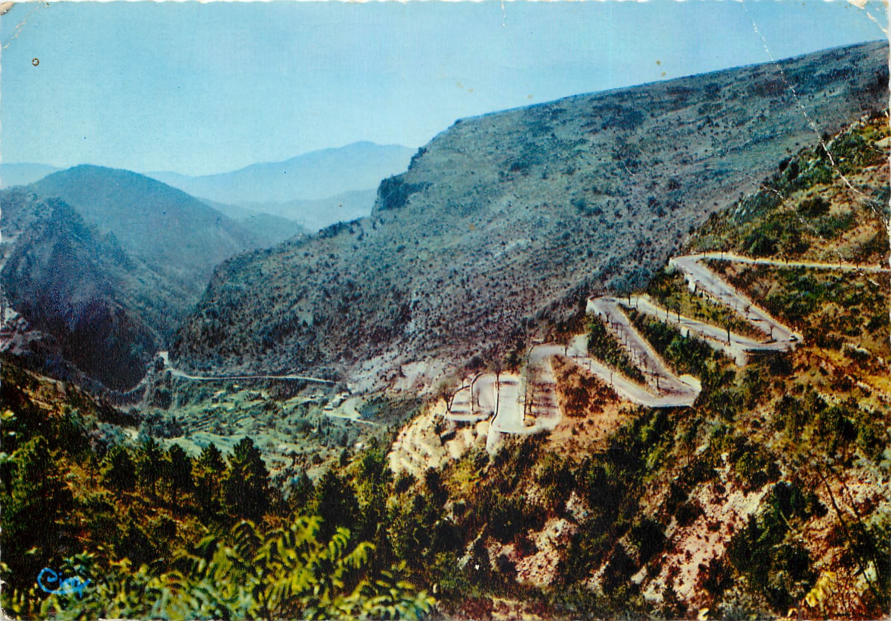 Les Lacets du Col de Braus — Sospel (06, Alpes-Maritimes) — Imprimeur Combier
