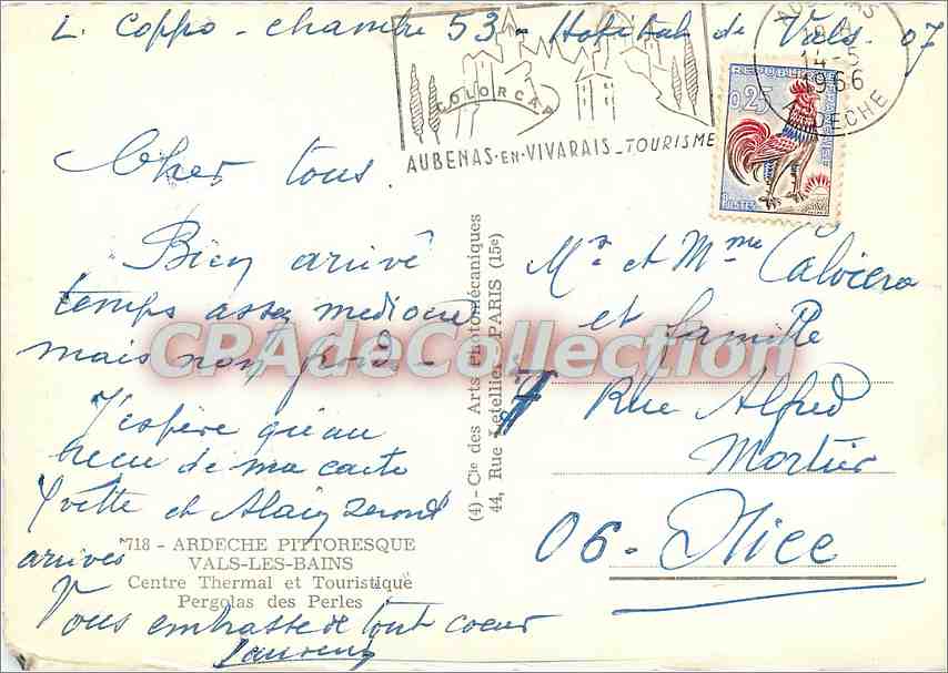 Grand Hôtel des Bains — Aubenas-en-Vivarais — éditeur Glorca — Reverso