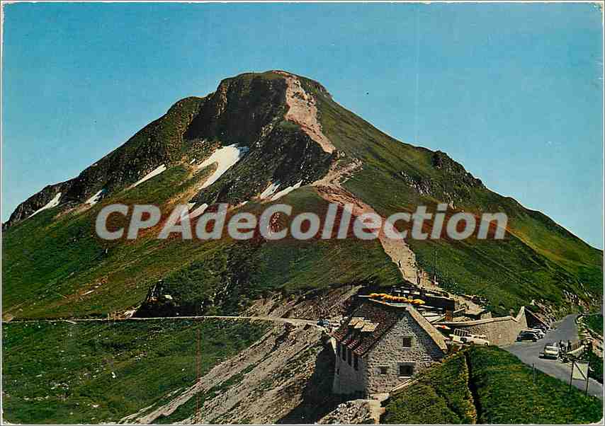 CPSM L'Auvergne pittoresque le Puy Mary (alt 1787 m) Col du Pas de Peyrol (Alt 1589 m)