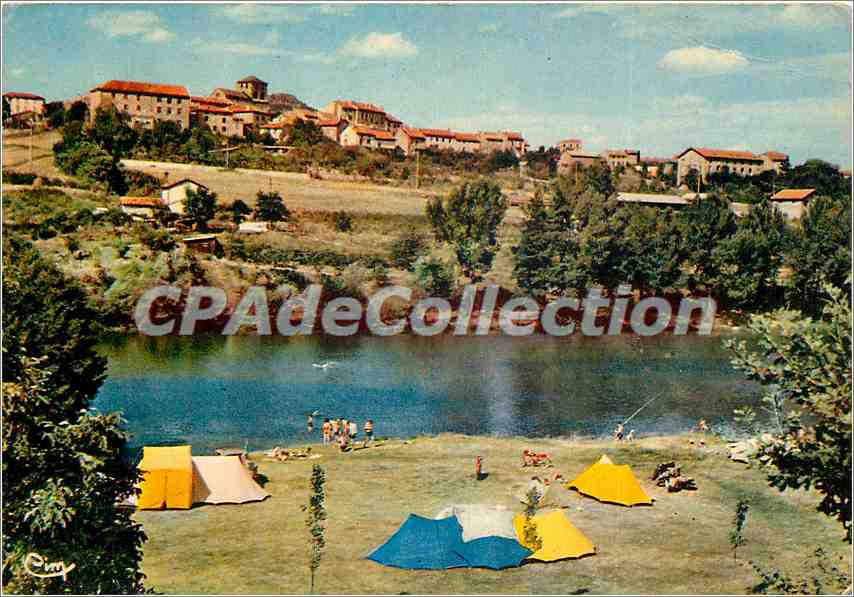CPSM Retournac (Hte Loire) Terrain de Camping et Plage