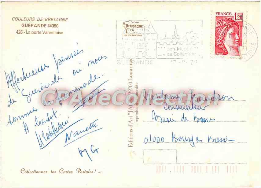 CPSM Guerande la Porte Vannetaise — Rückseite