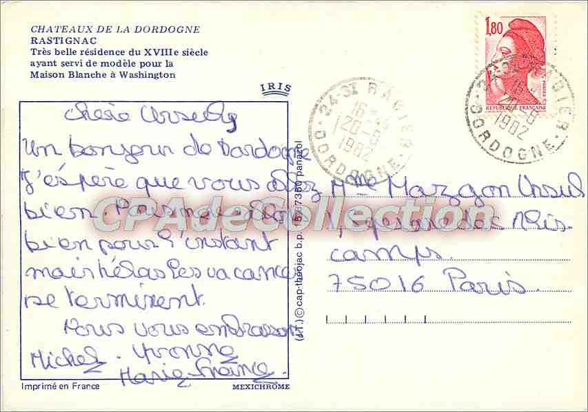 Château de Rastignac — Châteaux de la Dordogne — éditeur IRIS — Reverso
