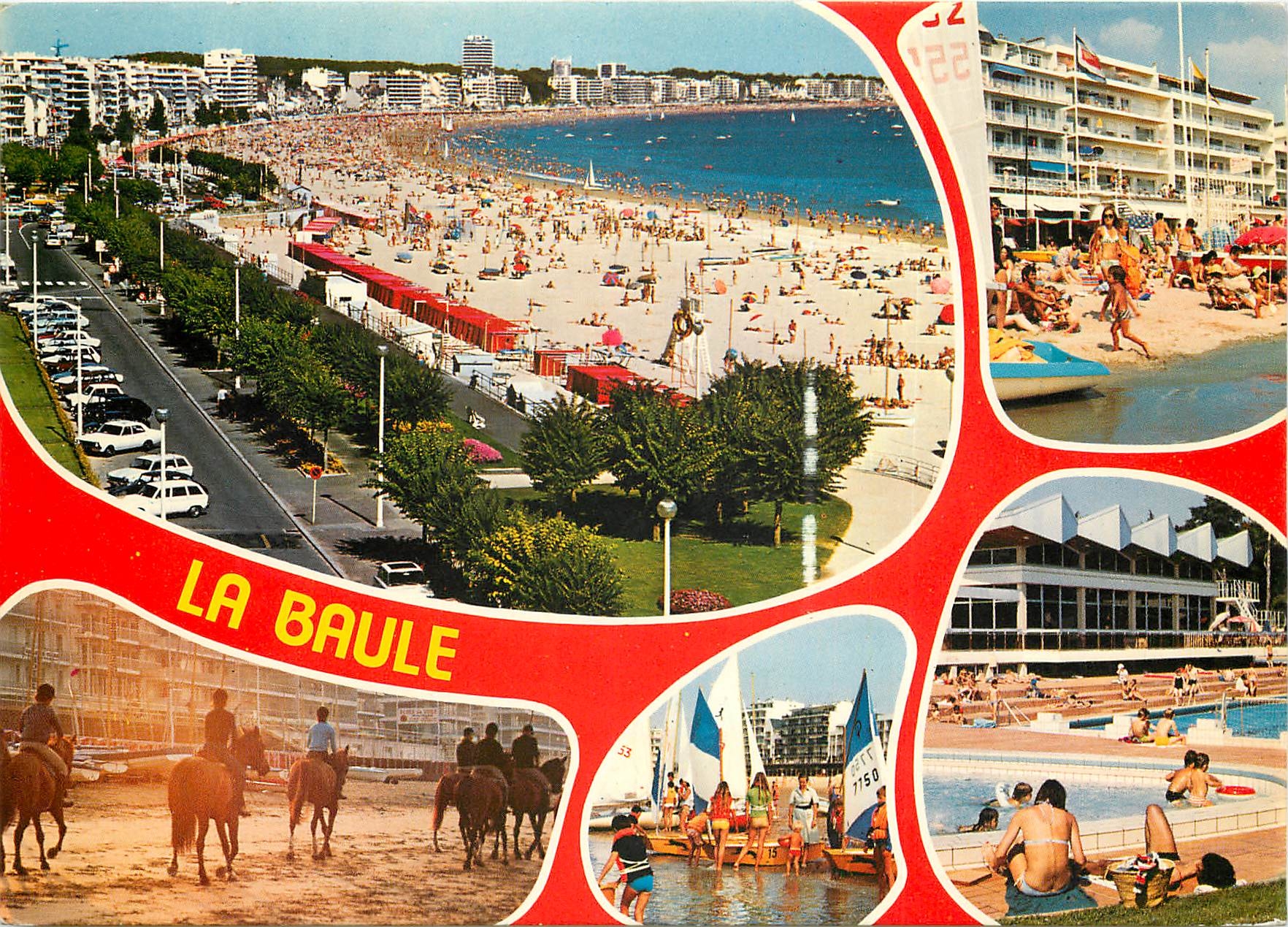 CPSM La Cote d'Amour la Baule La plus belle plage d'Europe