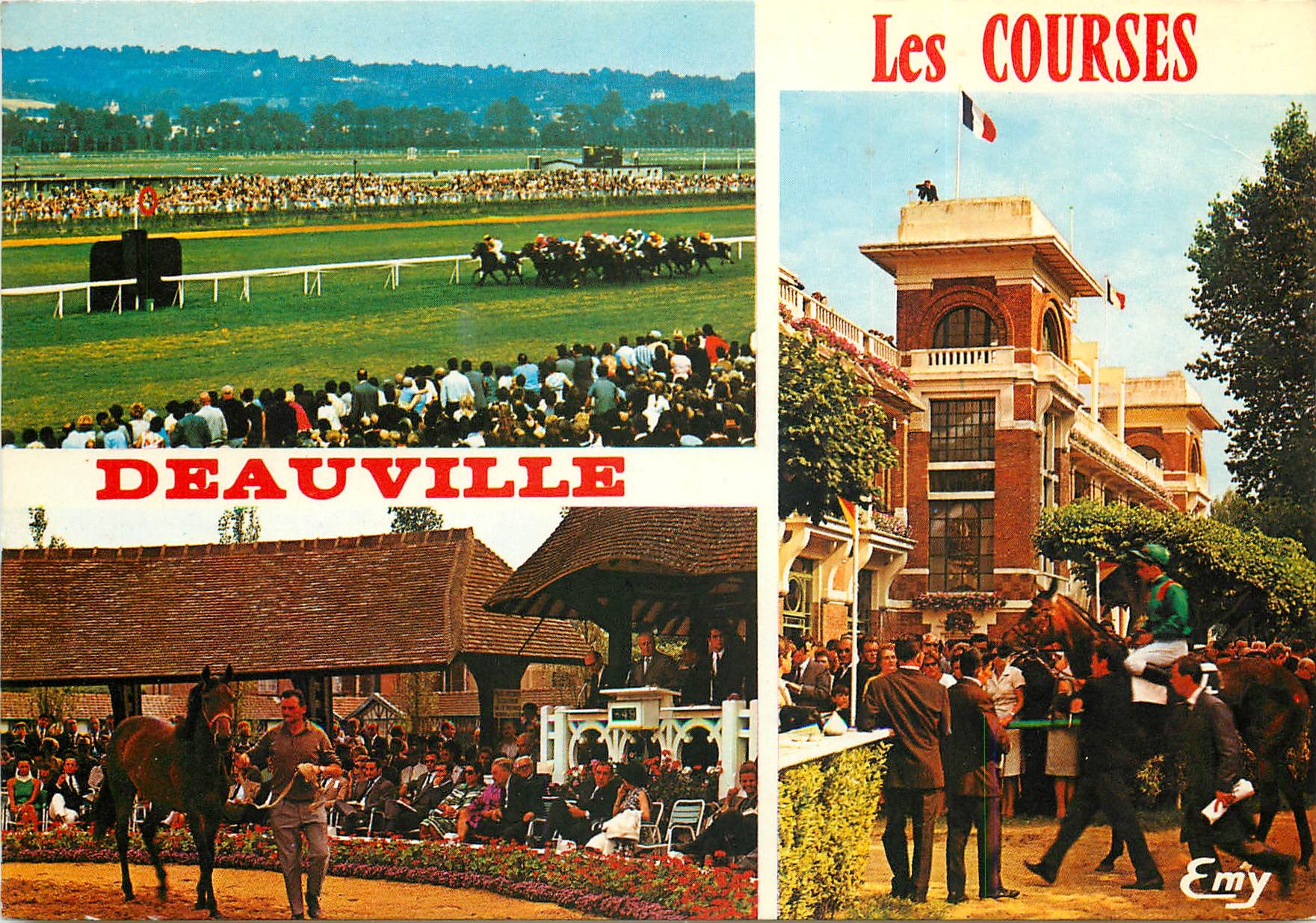Les COURSES — Deauville — Éditeur Emy - Recto
