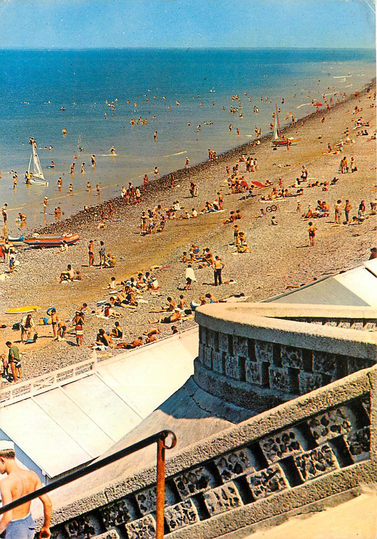 Onival-sur-Mer — vue de la plage en direction de Cayeux — éditeur Singer, n° 302