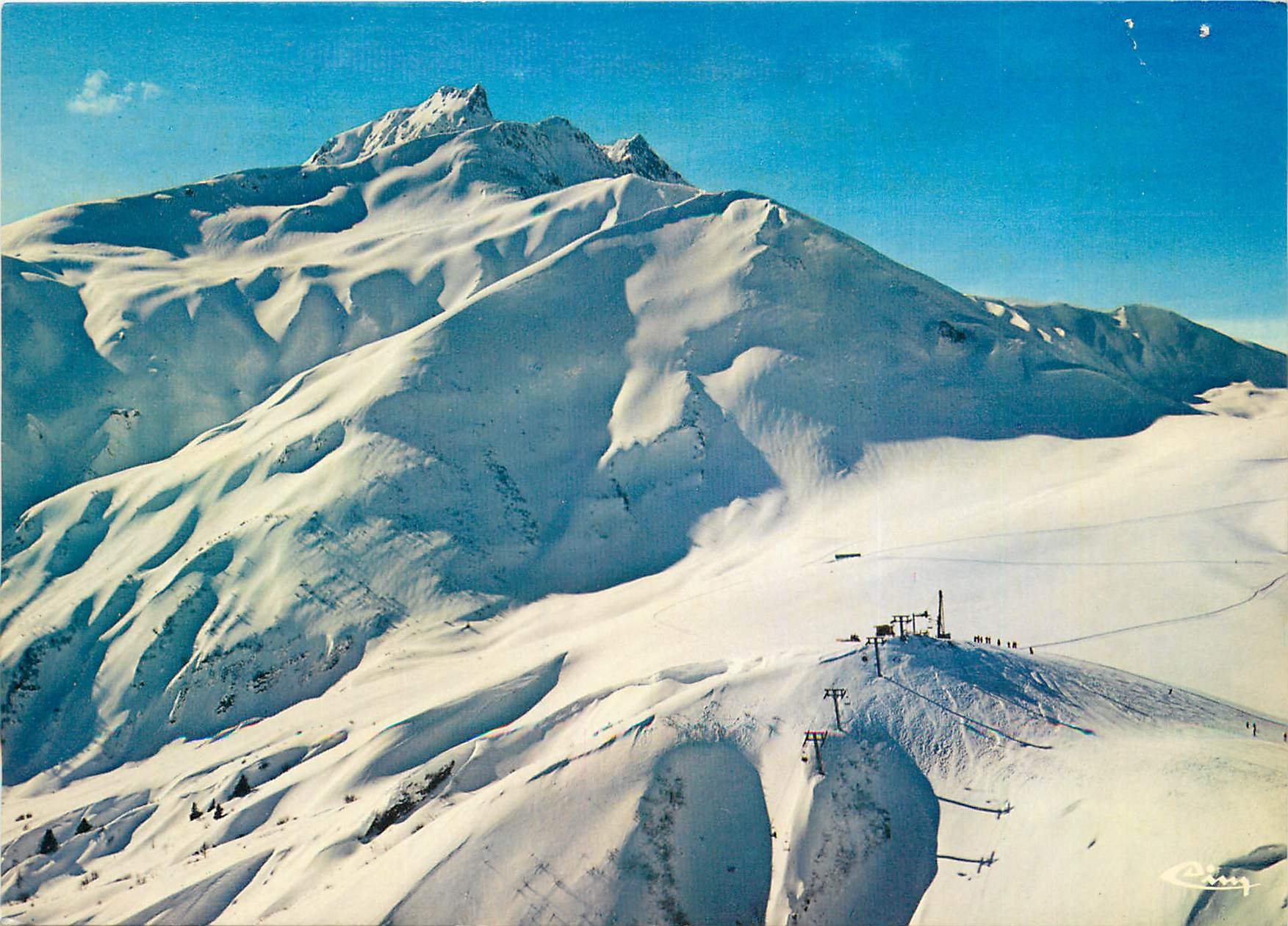 CPSM Valmorel (Savoie) alt 1350 m arrivee superrieur du telesiege
