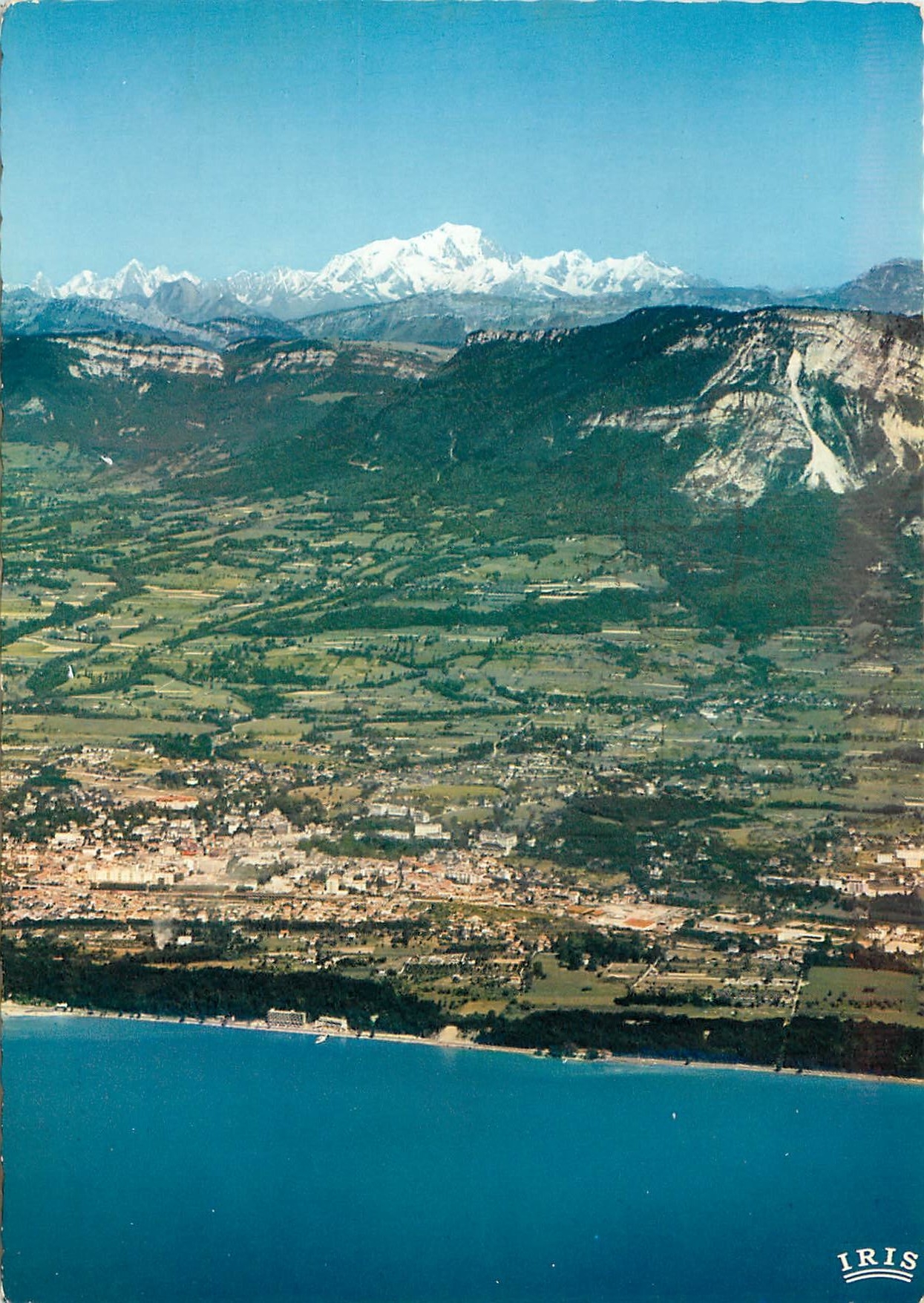 CPSM Aix les Bains et le lac du Bourget