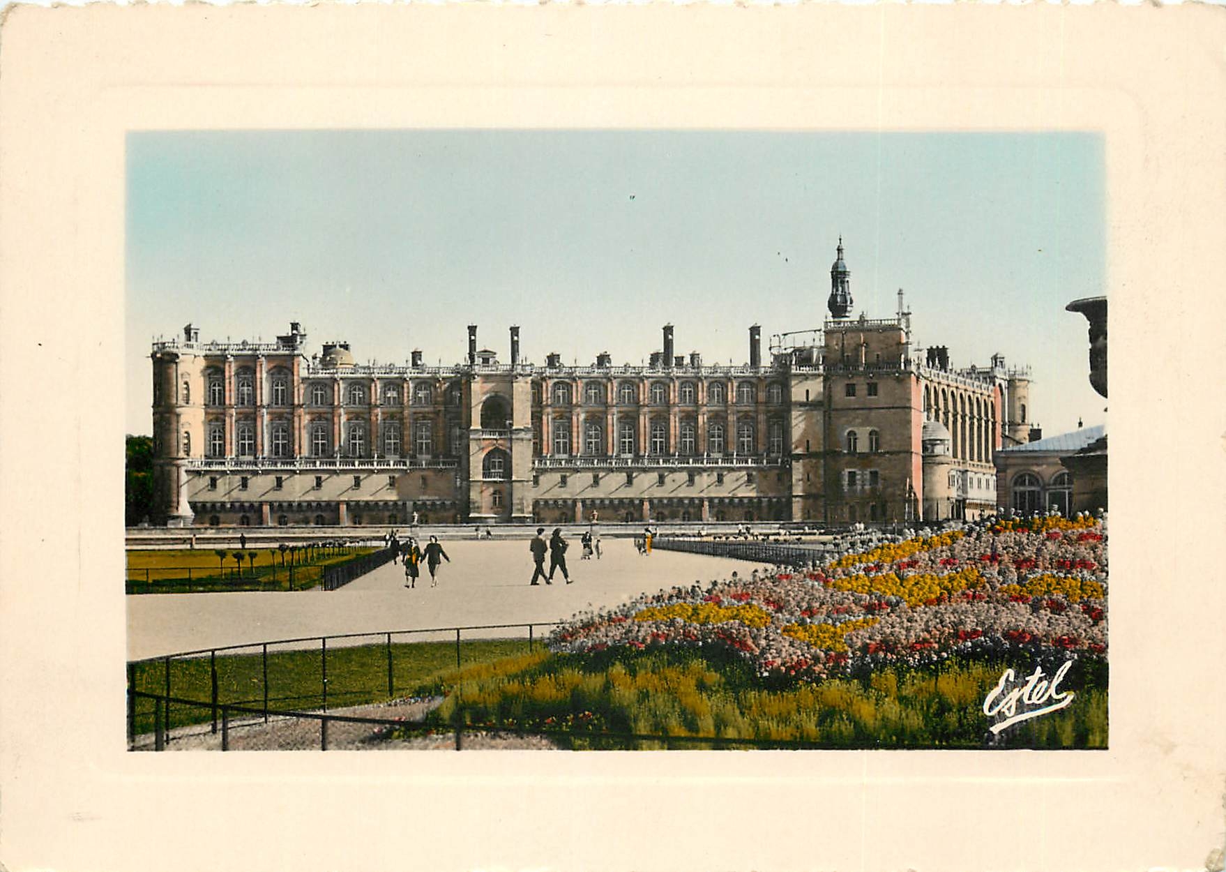 Château de Saint-Germain-en-Laye — vue d'ensemble, façade sur les parterres — Éditions Estel, n° 2918
