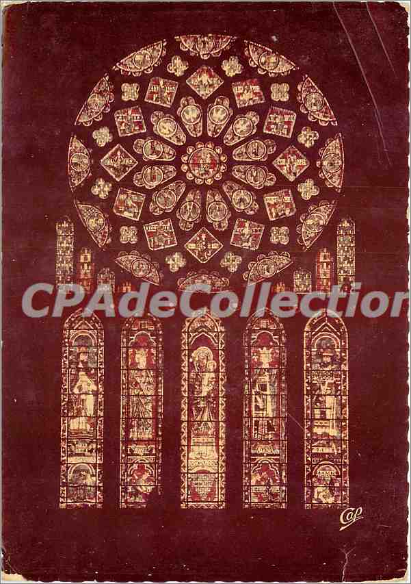 Cathédrale de Chartres — Rose Nord — XIIIe siècle — Cie des Arts Photographiques, Paris