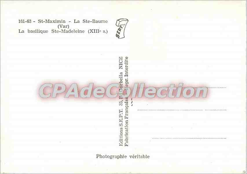 St-Maximin - La Ste-Baume — La basilique Ste-Madeleine (XIIIe s.) — Éditions S.E.P.T. 35, P. Corbella NICE — Reverso