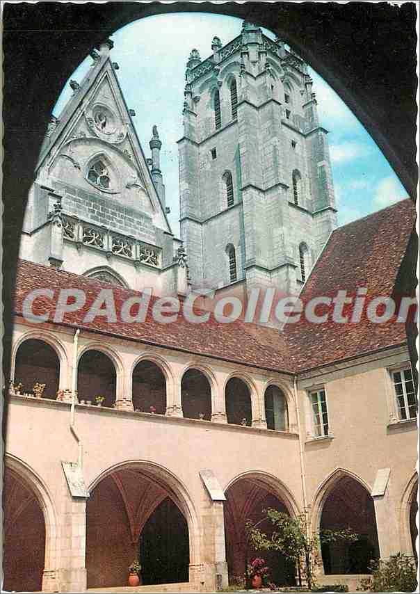 CPSM Bourg en Bresse (Ain) Eglise de Brou (1512 1532 ) le cloitre du Petit Prieure et la tour du Clo