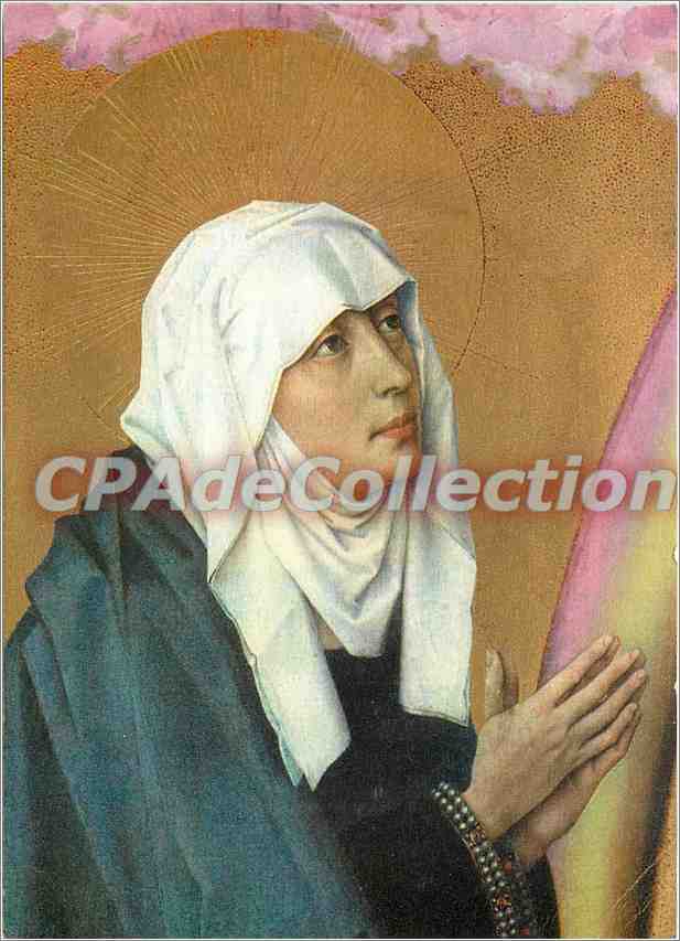 La Vierge Marie — détail du Rétable du Jugement Dernier — Éditions Abbaye d'Encalcat