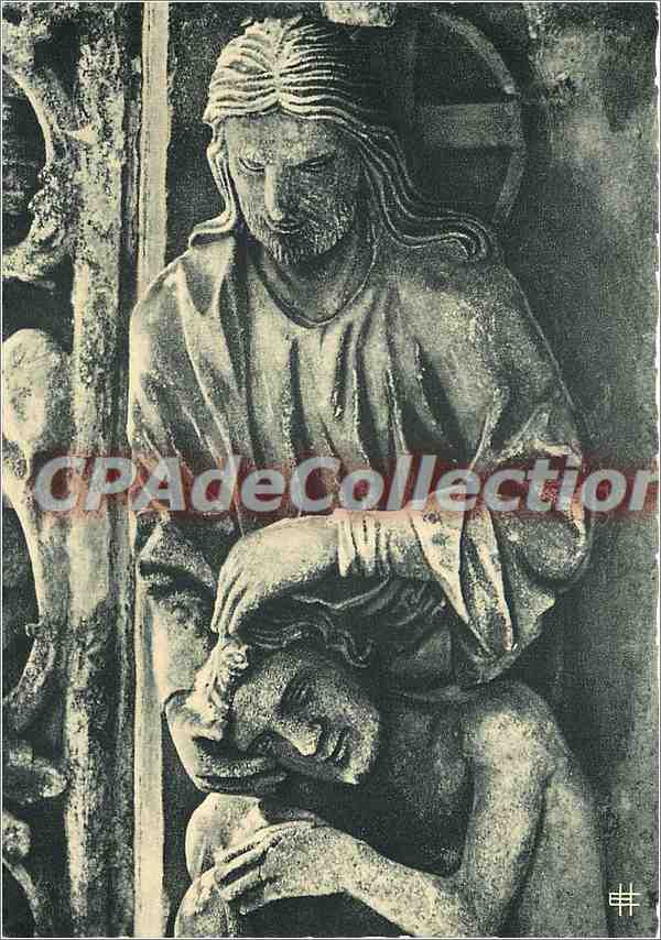 Cathédrale de Chartres — Portail Nord (XIIIe siècle) — Dieu créant Adam — Éditions Houvet, Chartres
