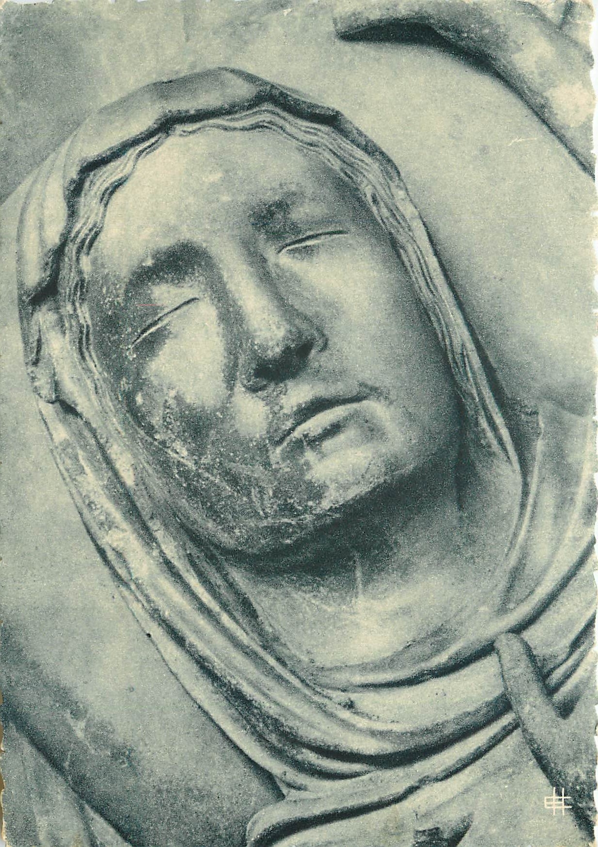 Dormition de la Vierge — Portail Nord (XIIIe siècle) — Éditions Hauser, Chartres