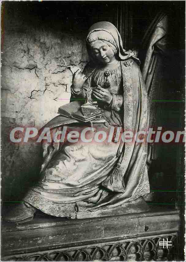 Cathédrale de Chartres — Clôture du Chœur - Vierge cousant (XVIe s.) — Éd. HOUVET