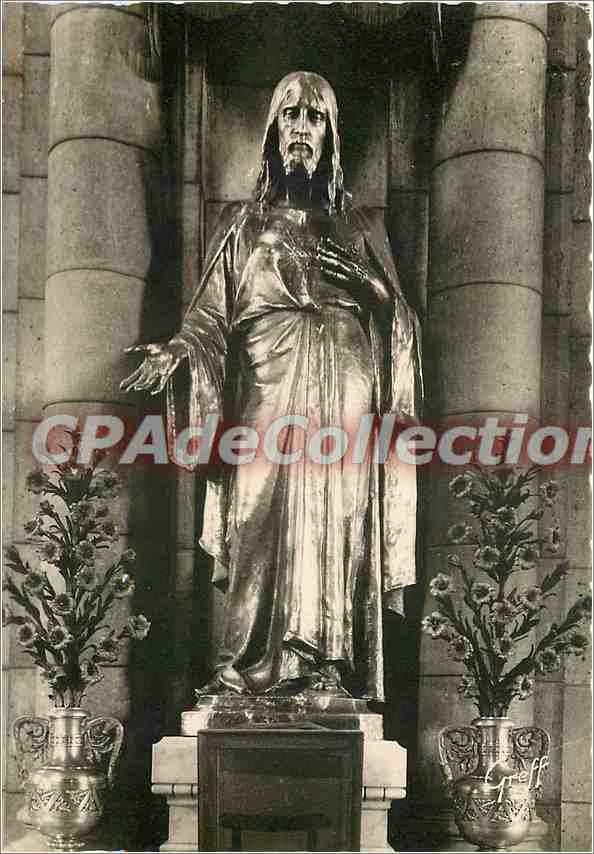 Statue du Sacré-Cœur de Montmartre — Basilique du Sacré-Cœur, Paris — éditée par Gréff
