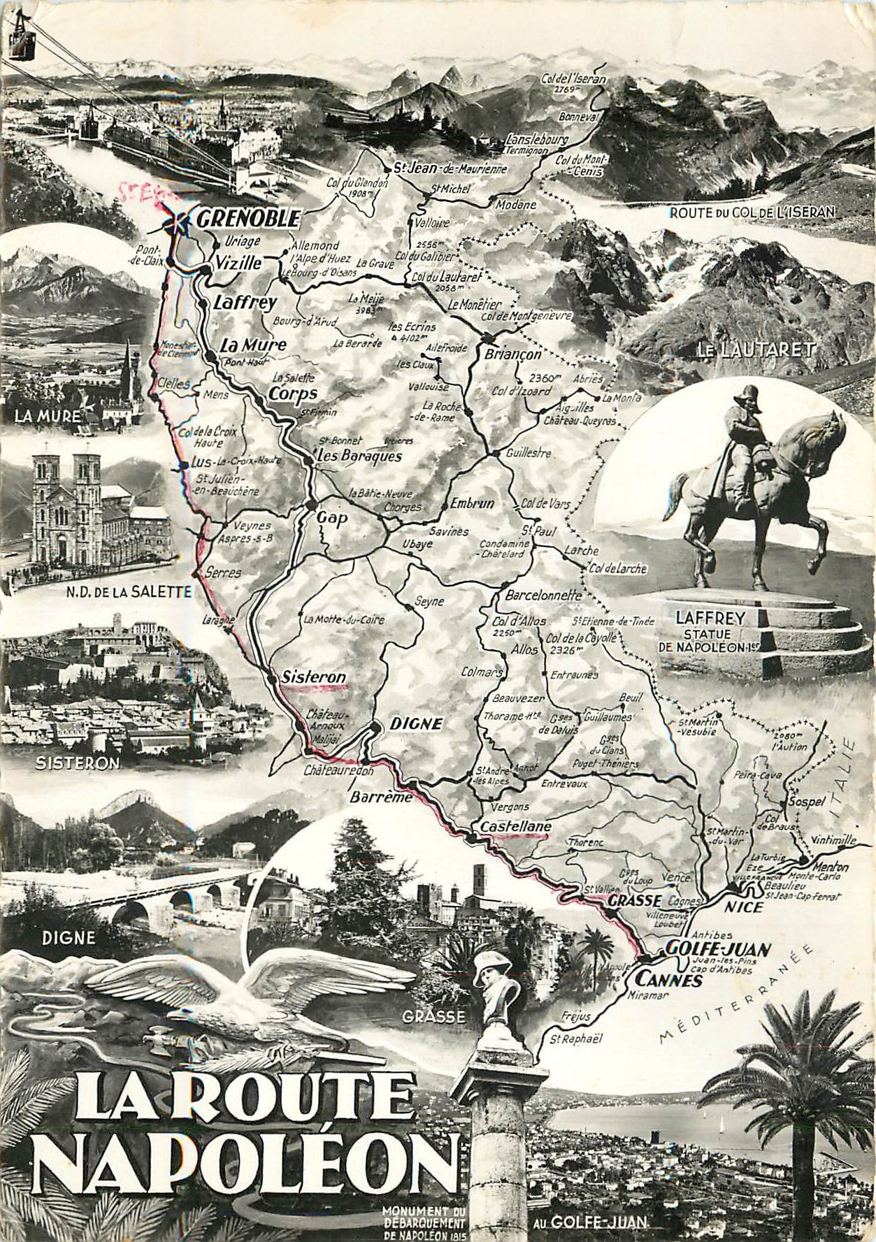 La Route Napoléon — Département de l'Isère — Éditeur : Réal-Photo