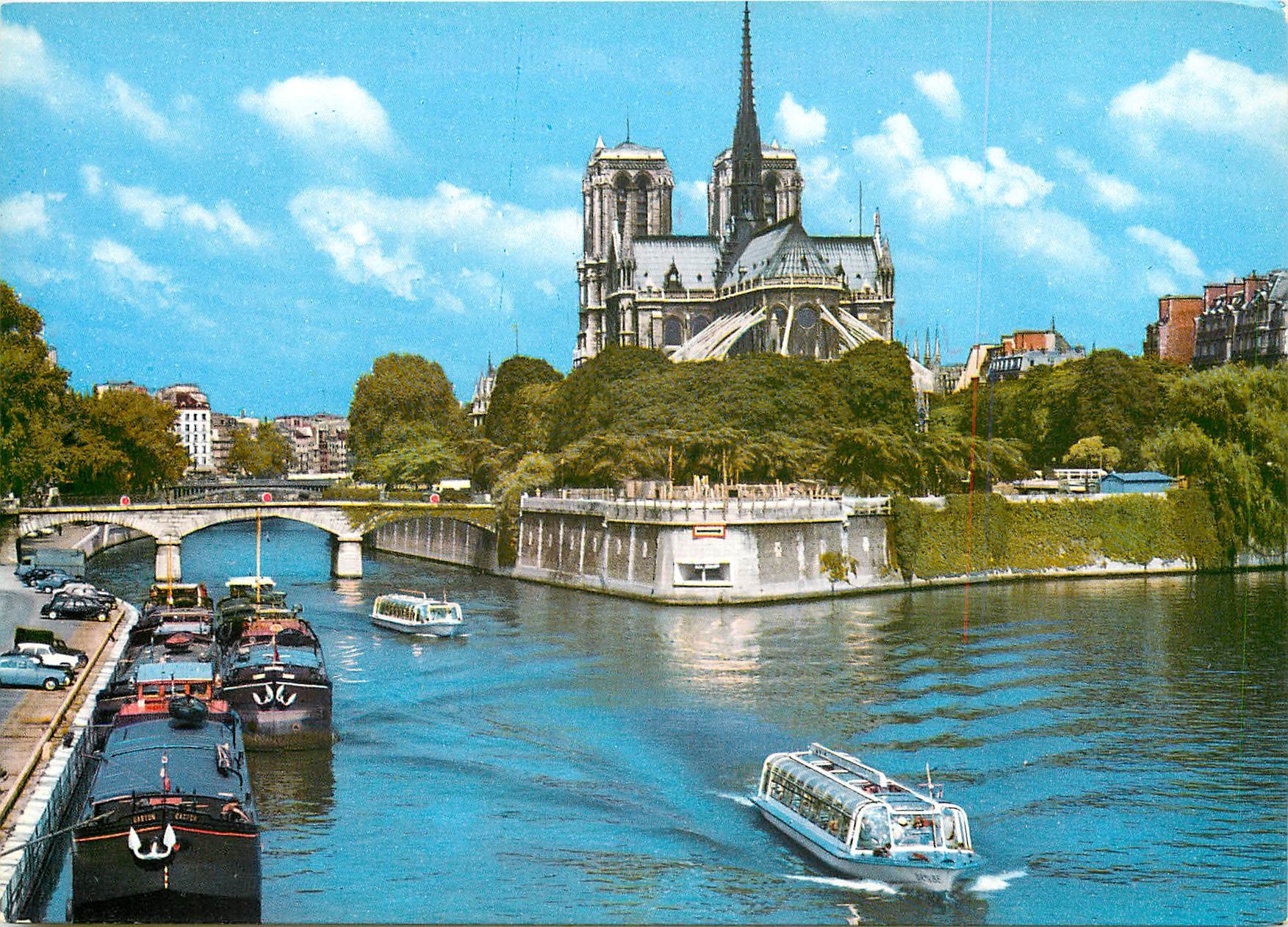 Notre-Dame de Paris — L'Île de la Cité et la Seine — PAR 1007, imprimée en Italie