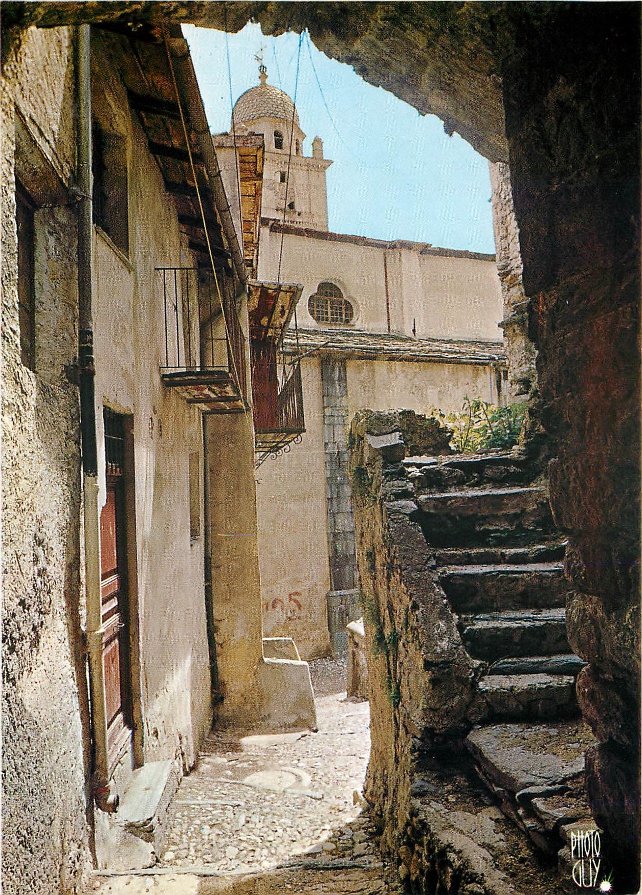 Tende - Alpes-Maritimes — Une rue pittoresque du vieux bourg — Editions PHOTOGUY, DB. 75