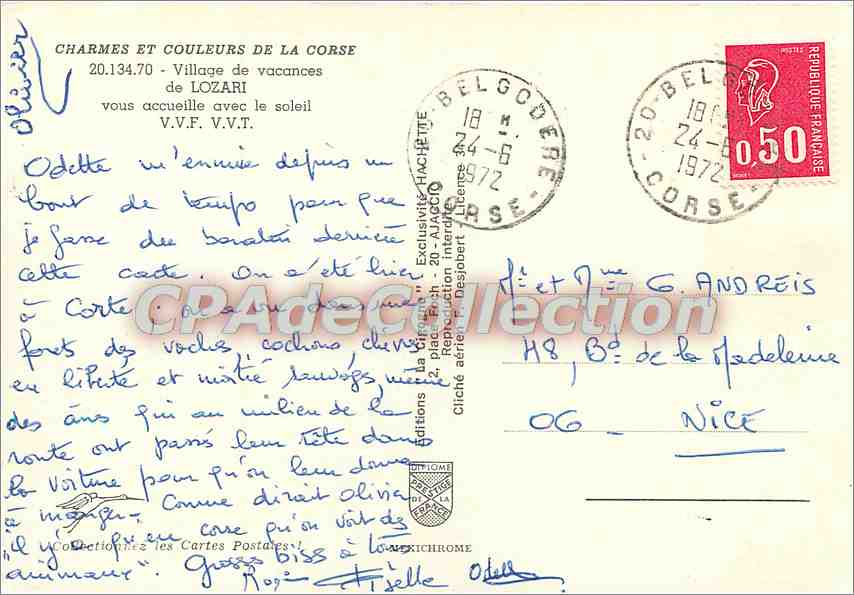 Village de Lozari — Corse — Éditions Diplome — Reverso
