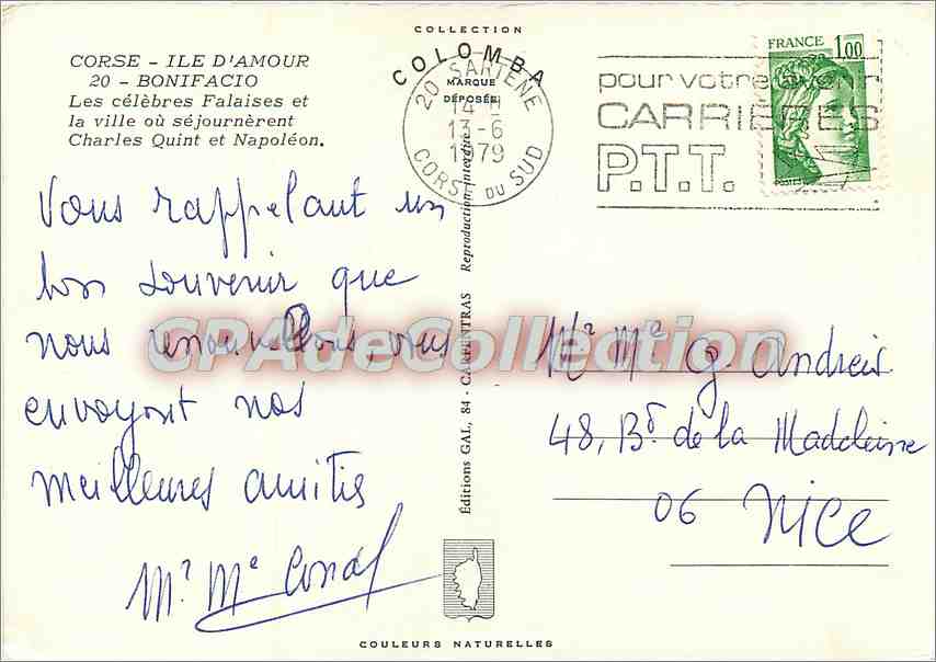 Bonifacio — Corse — Ile d'Amour — Éditions du Sud — Reverso