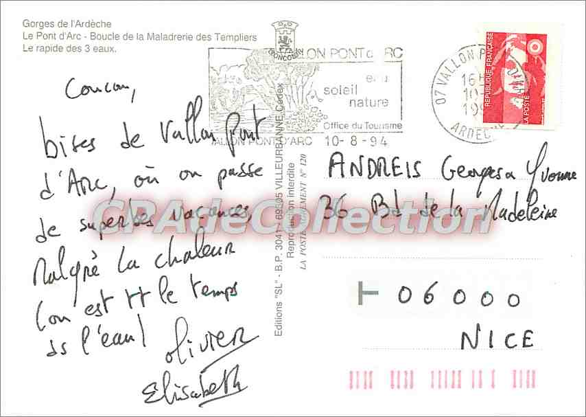 Gorges de l'Ardèche — Pont d'Arc — Éditions Office du Tourisme — Reverso