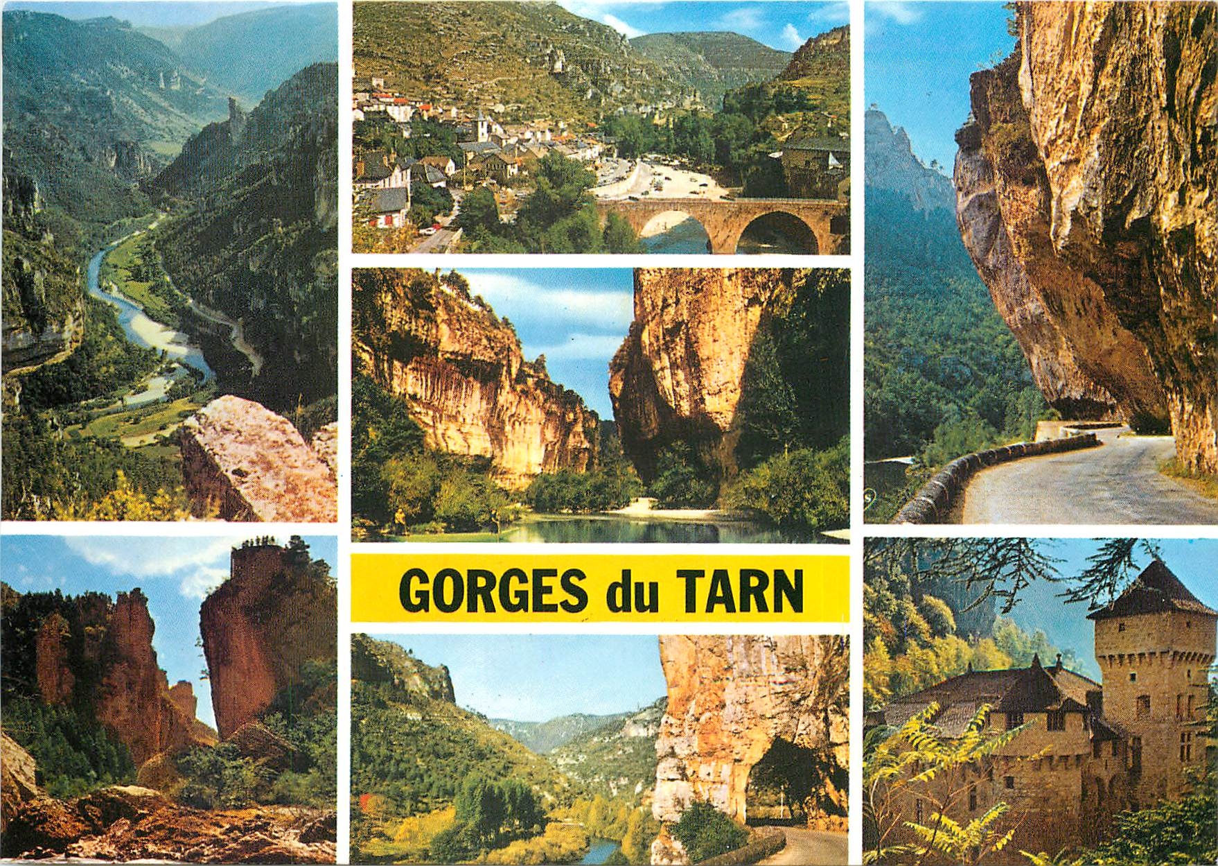 Gorges du Tarn — paysage et château — S.A. APA-POUX - ALBI