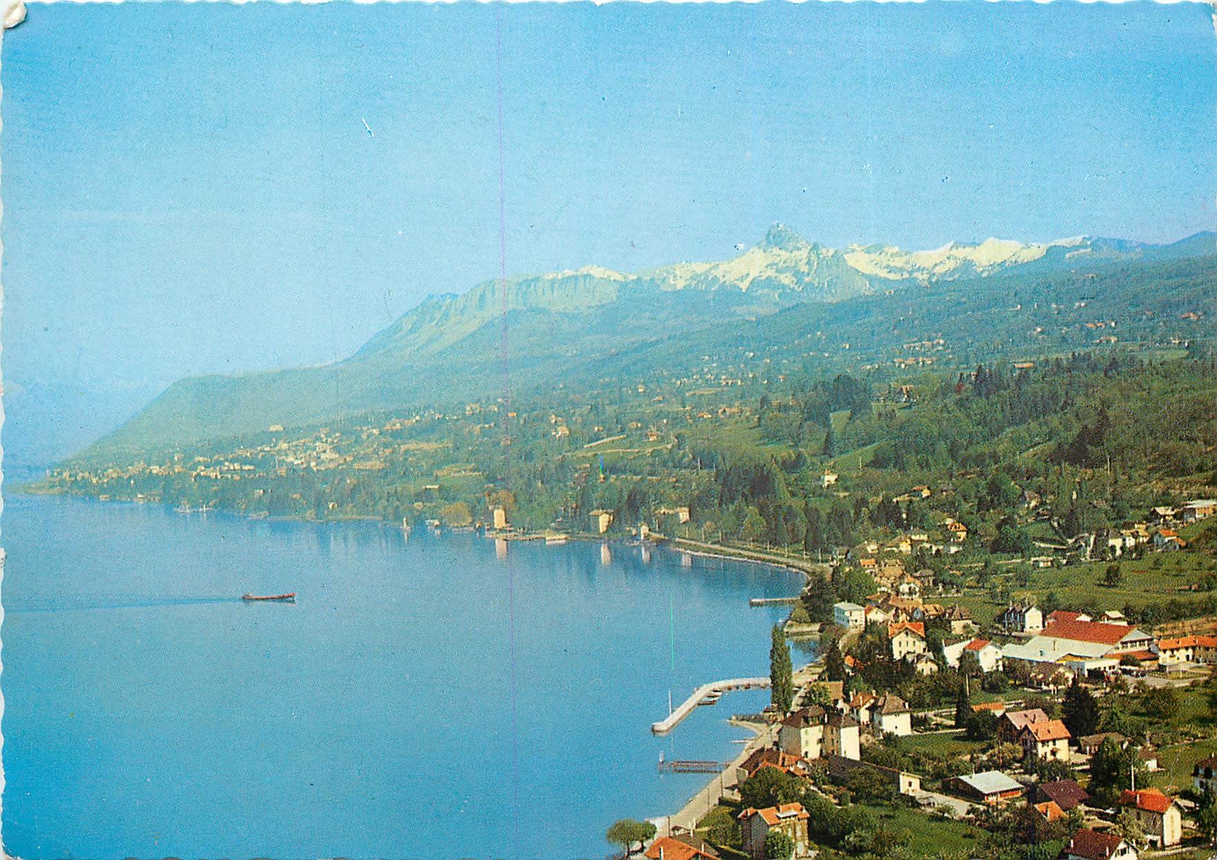 Amphion-les-Bains — vue du lac et de la Dent d'Ôche — éditeur Couleurs Naturelles
