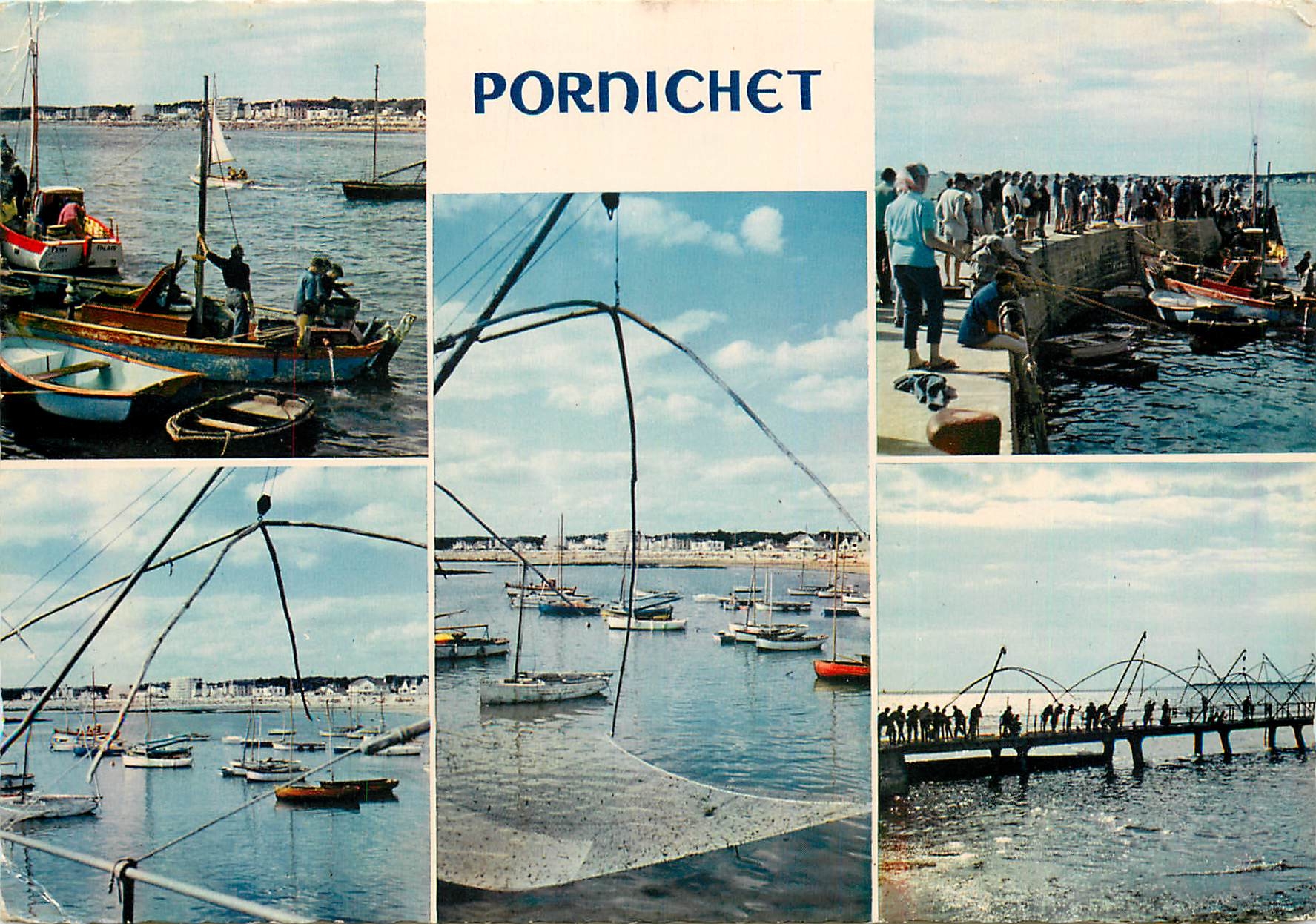 CPSM Pornichet ( L A) Vue generale la digue et les Carretes
