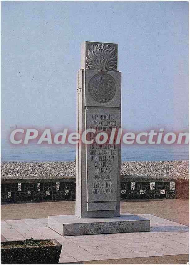 CPSM Dieppe (Seine Mme) Monument eleve sur le Front de mer de la plage de Dieppe