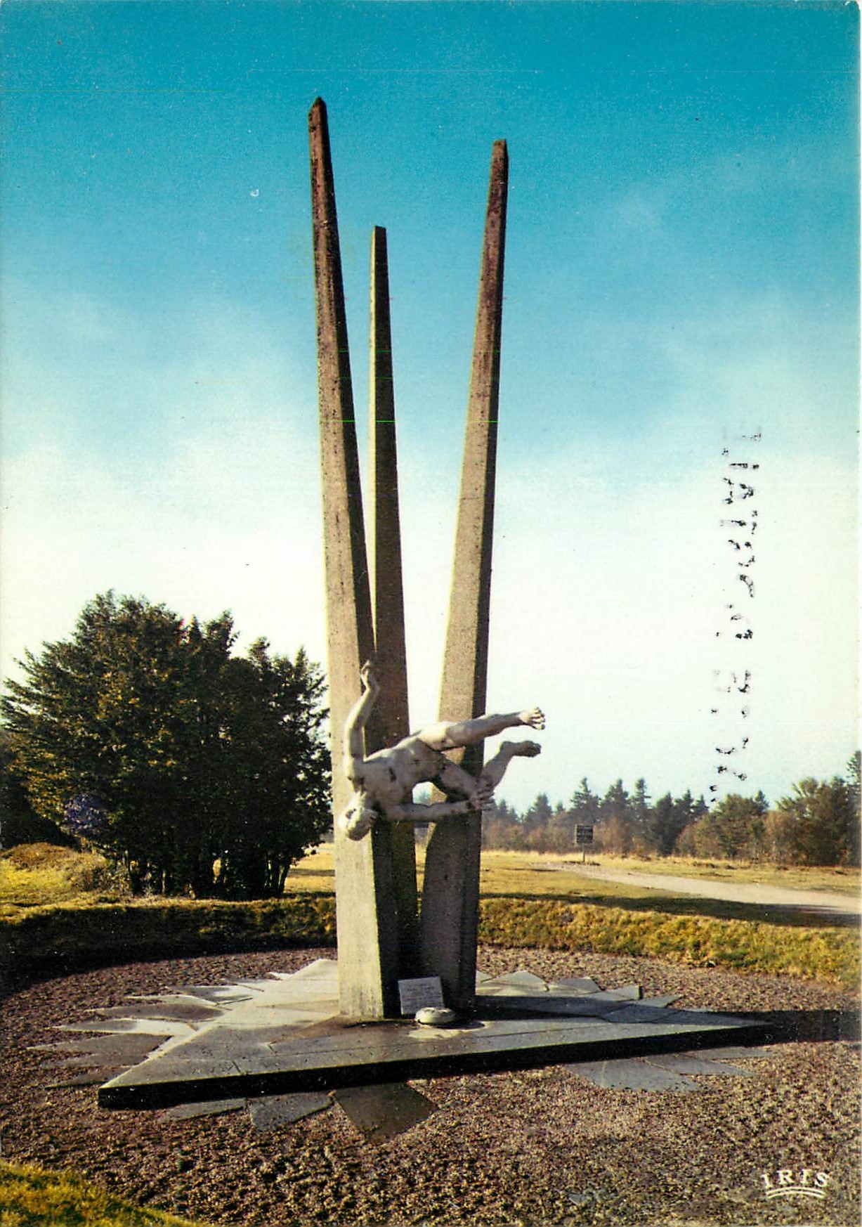 CPSM Ballon d'Alsace (alt 1242 m) Le monument des demineurs