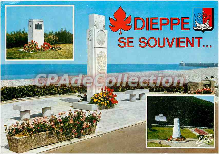CPSM Dieppe (Seine Mme) Sir la plage face a la mer