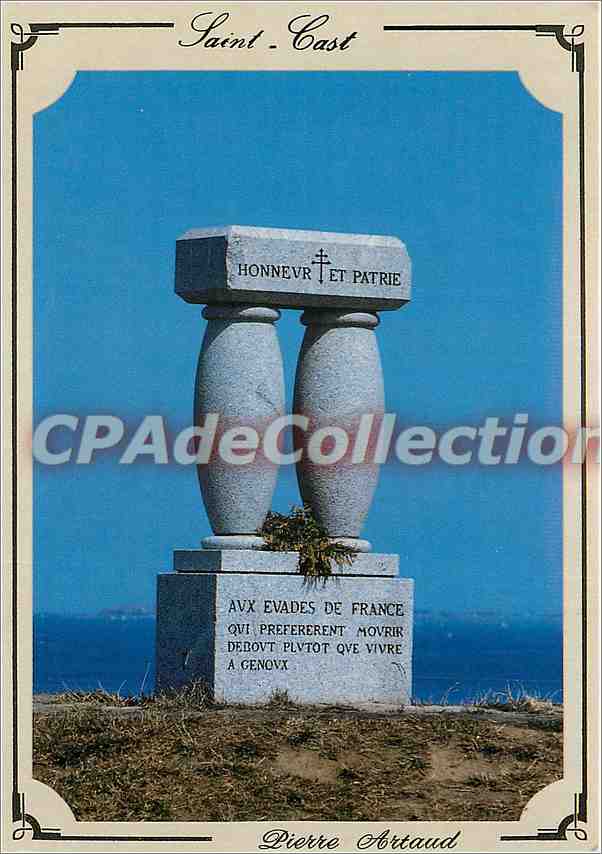 CPSM Saint Cast (Cotes du Nord) Monument dedie aux Evades de France