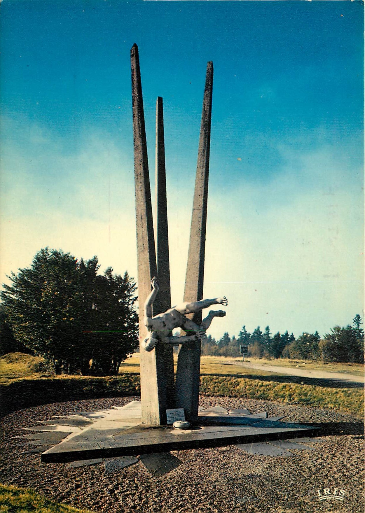 CPSM Ballon d'Alsace (alt 1256 m) le Monument des demineurs