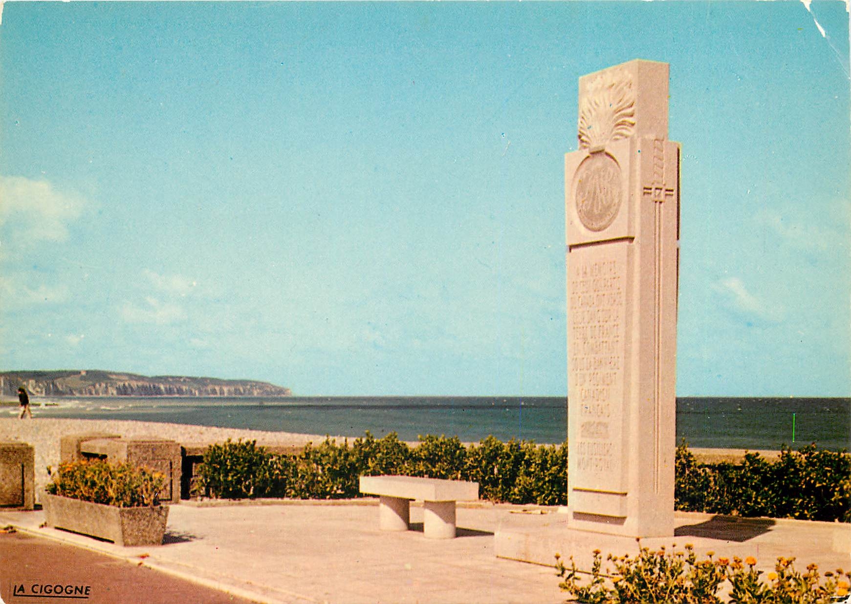 CPSM Dieppe Monument les Fusilliers Mont Royal