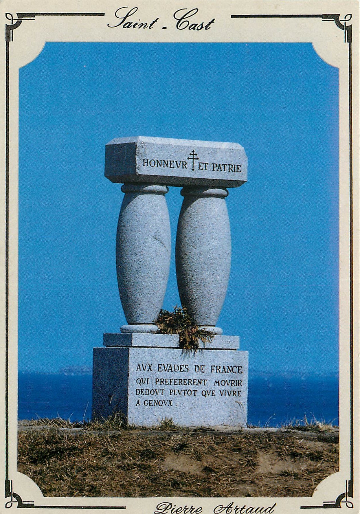 Saint-Cast — Monument aux Évadés de France — Pierre Artaud