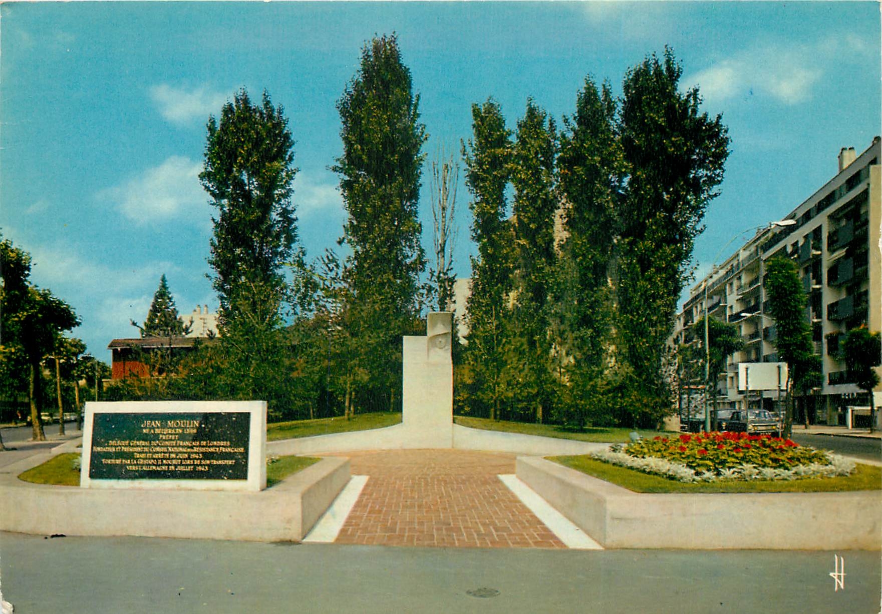 Monument à Jean Moulin — Saint-Maur-des-Fossés (94) — Éditions La Cigogne, Sodalea, Louviers