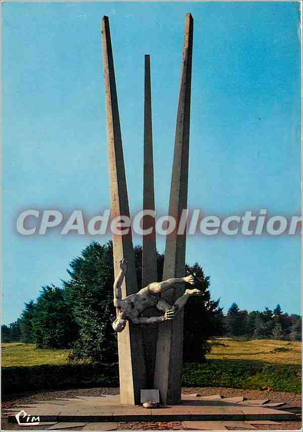 CPSM Ballon d'Alsace alt 1256 m Monument aux Demineurs