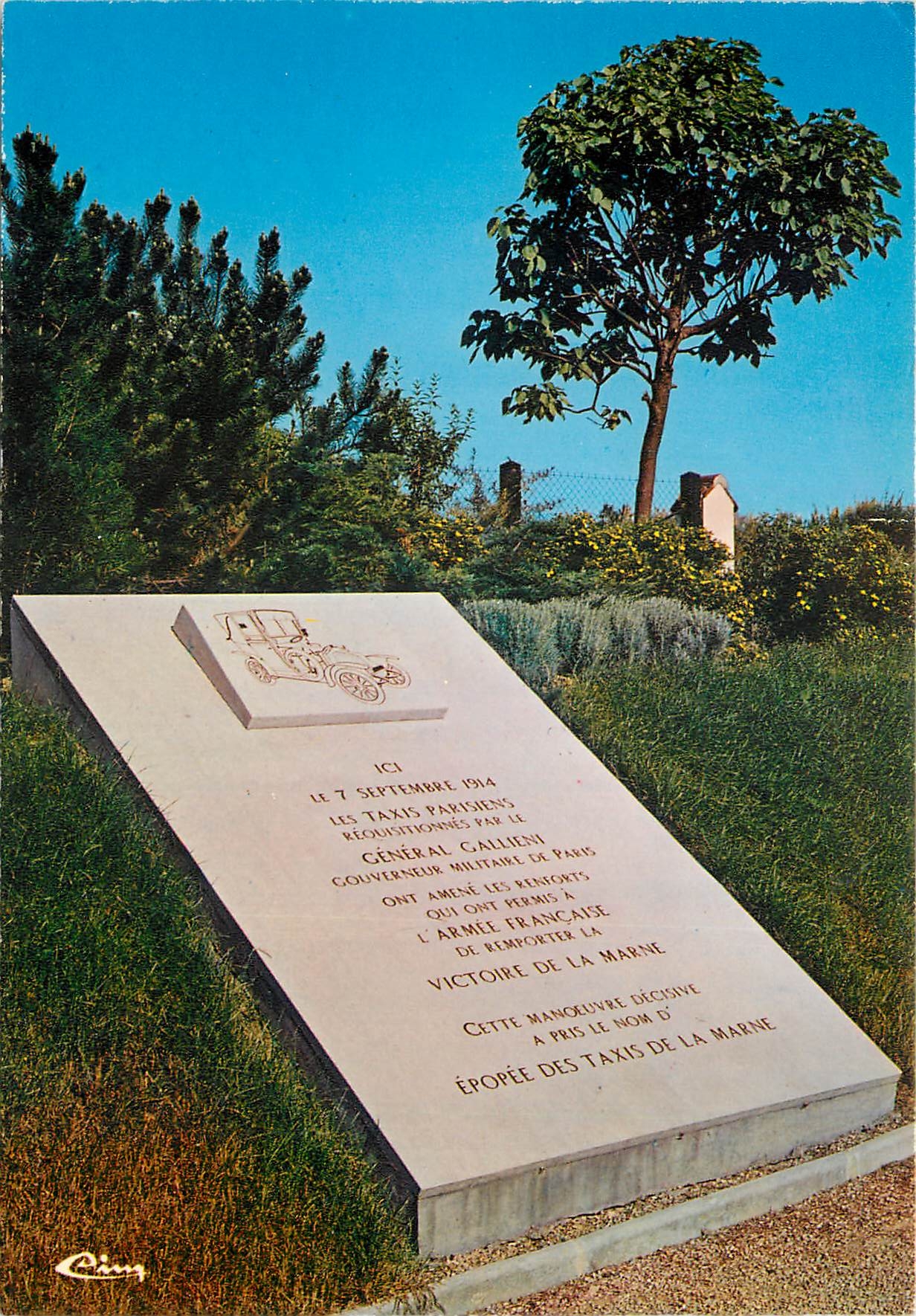 Monument aux taxis de la Marne — Nanteuil-le-Haudouin (Oise) — Imprimeur Maçon