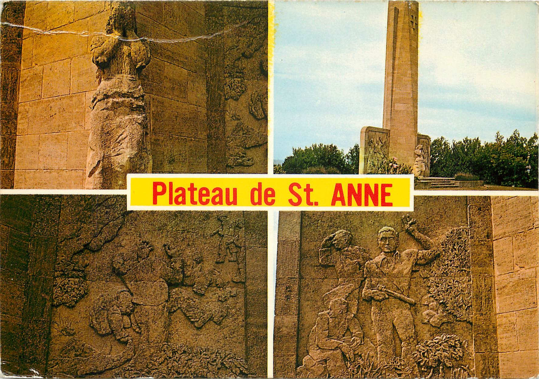 CPSM Lambesc en Provence (B du R) colonnes centrale sur le plateau de St Anne