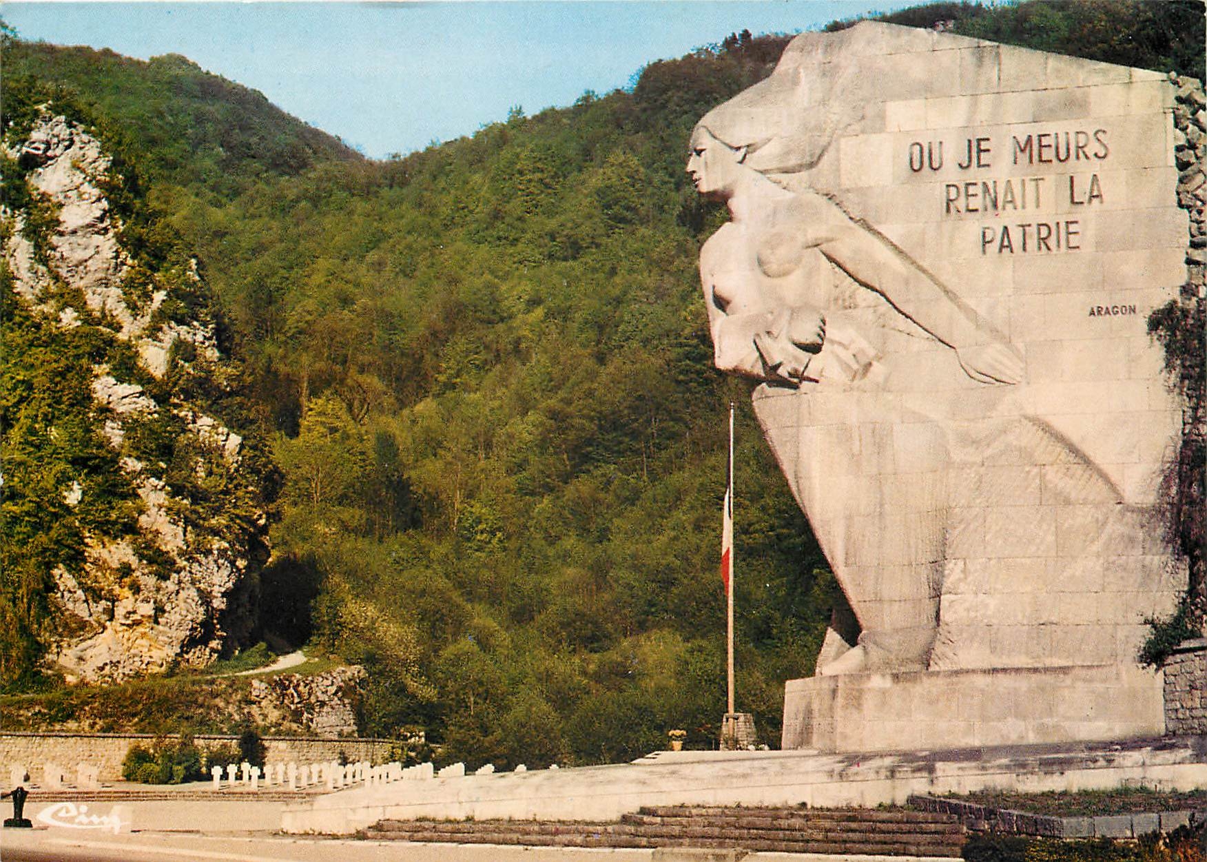 Monument des Maquis de l'Ain — 'La Route Blanche' — Éditeur Combier, n° C3 01068-1-0002