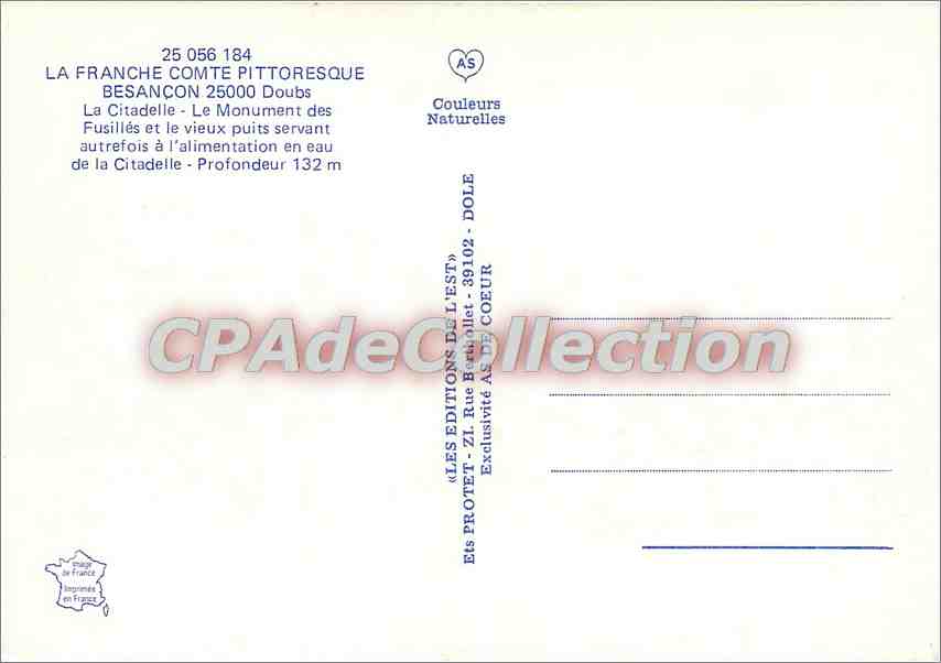 CPSM La Franche Comte pittoresque Besancon Doubs la citadelle le monument des Fusilles et le vieux p — Reverso