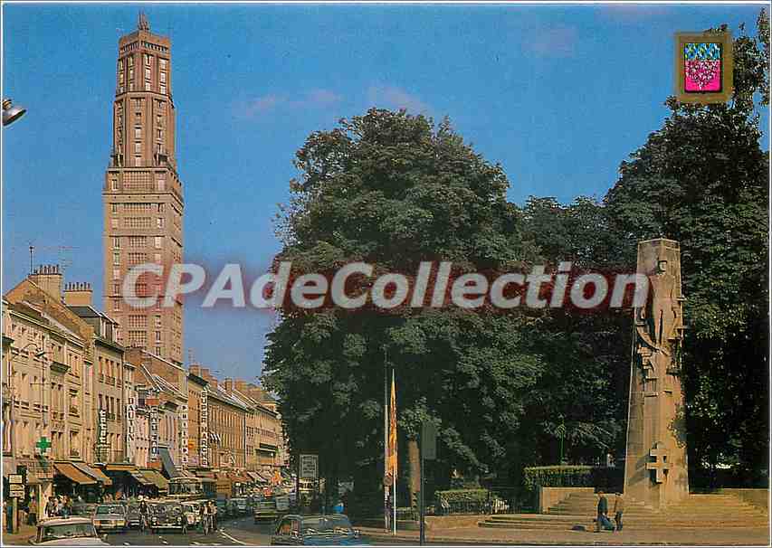 Amiens - Place René Goblet — Monument du Général Lecercle et la Tour Perret — Éditions MAGE