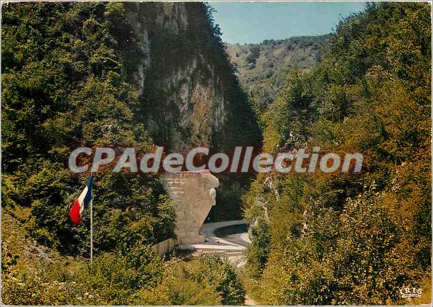 CPSM Monument et Cimetiere des Maquis de l'Ain et du Haut Jura a Cerdon (Ain)