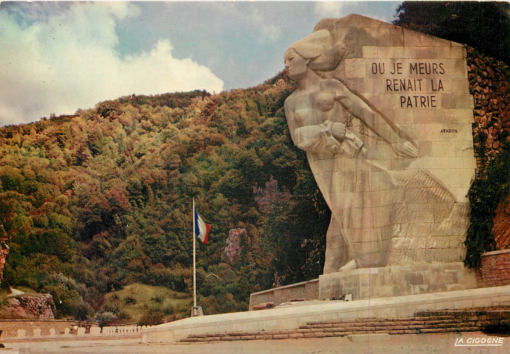 CPSM Cerdon le Monument des Maquis de l'Ain