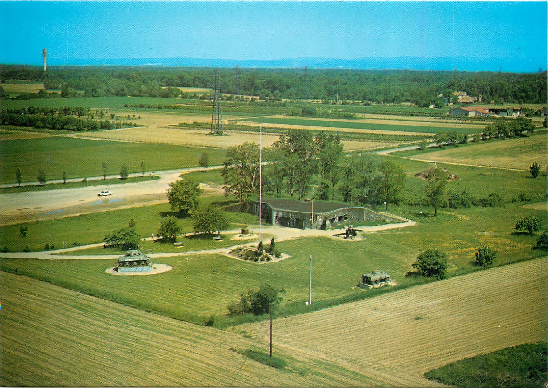 CPSM Marckolsheim Vue aerienne du Memorial Musee de la Ligne Maginot du Rhin