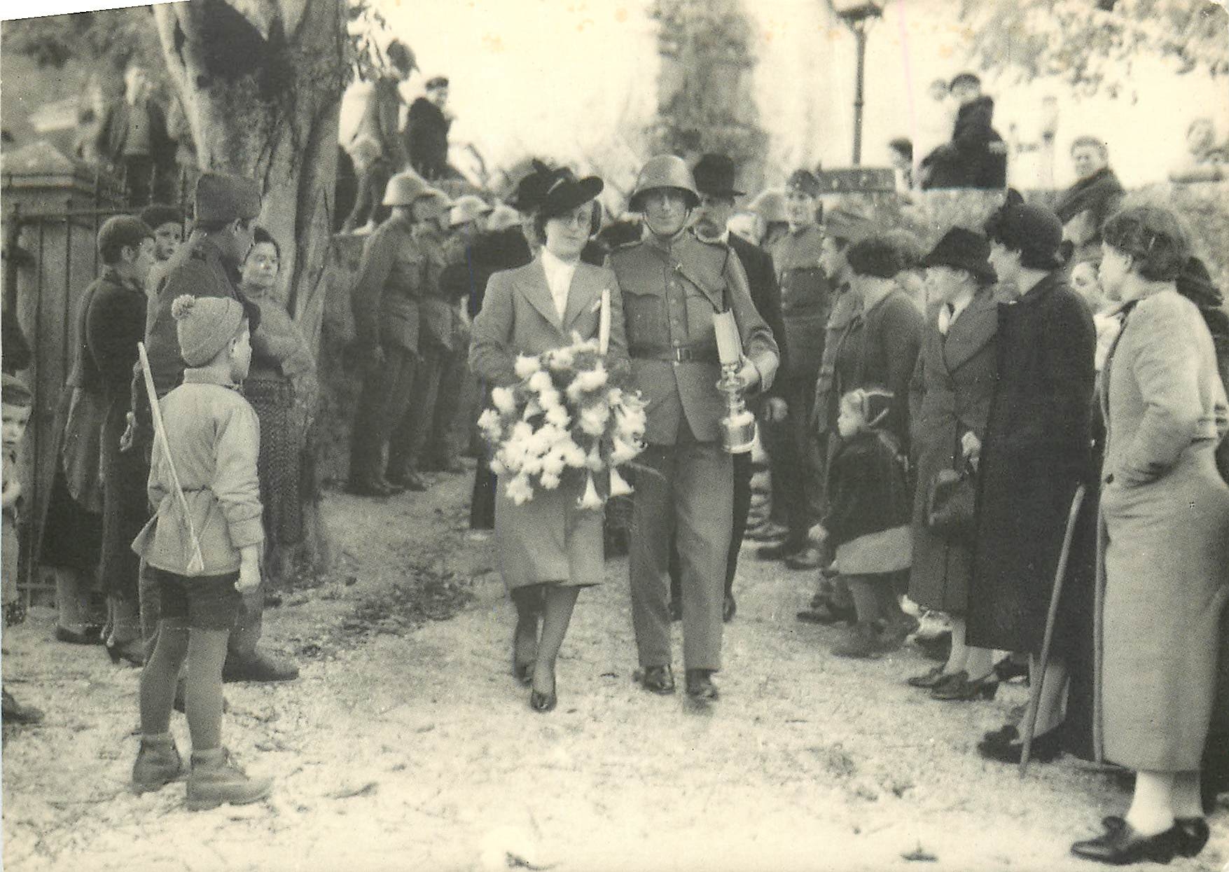 Mariage militaire — Baulmes, 1940 — Alphonse Deriaz, n° 14444