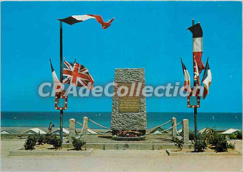 CPSM Langrune sur Mer (Calvados) Le Monument Commemoratif du Debarquement des Armees Alliees 6 juin 