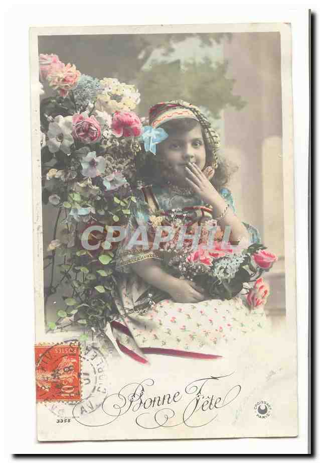 CPA fantaisie Bonne fete (enfant)