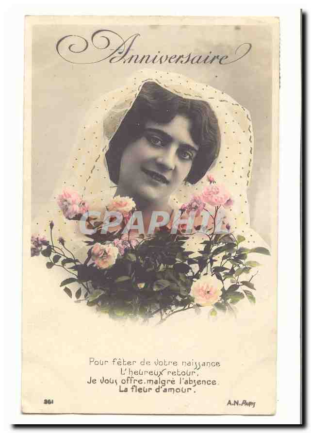 CPA Fantaisie Anniversaire Pour feter votre naissance l'heureux retour